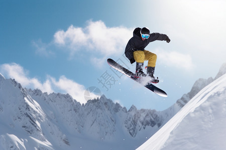 滑雪运动素材户外滑雪运动背景