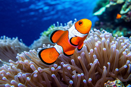 小丑鱼水下珊瑚图片