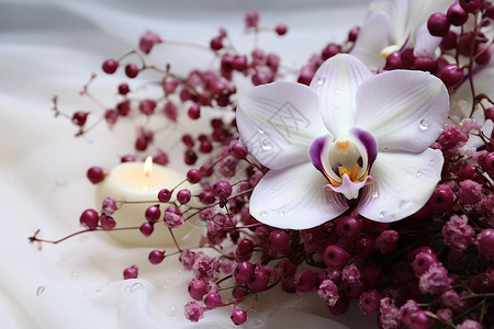 美丽的兰花背景图片