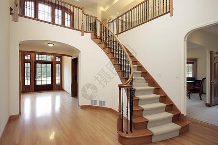 别墅的室内楼梯图片