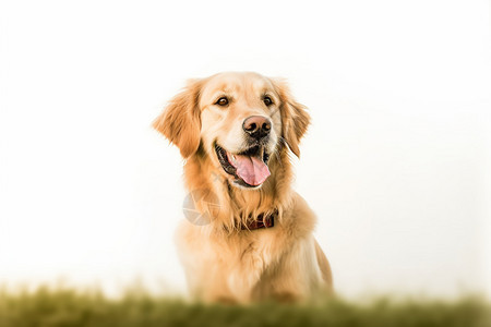 可爱的金毛犬图片