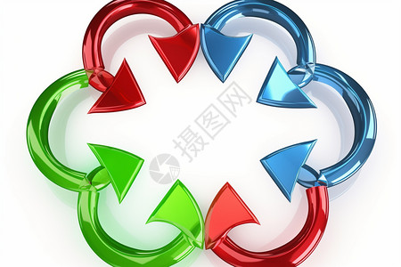 循环回收可用垃圾背景图片