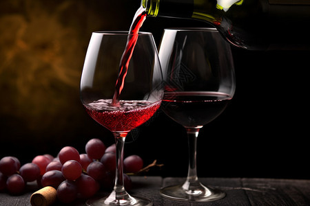 飞溅的红葡萄酒图片