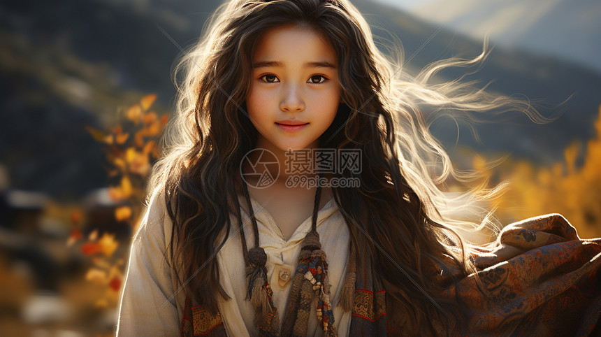 美丽的藏族女孩图片