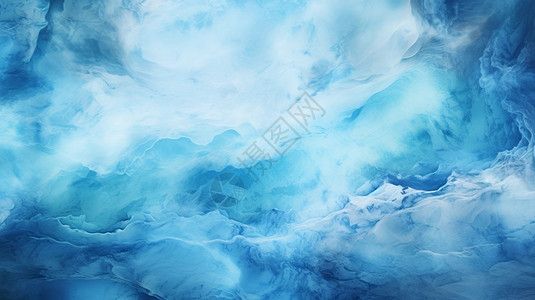 魔幻冰川创意插图图片