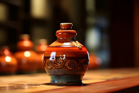 中国的酒瓶设计背景图片