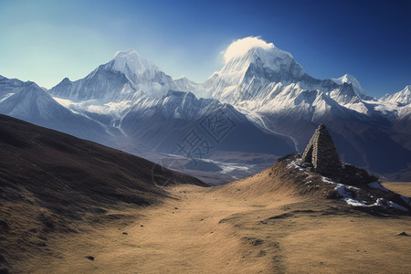 雪峰景观图片