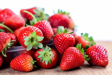 纯天然种植的草莓图片