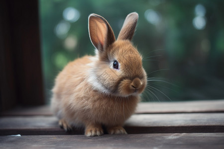 短耳宠物小兔子图片