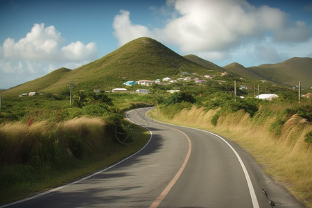 山下平坦公路图片