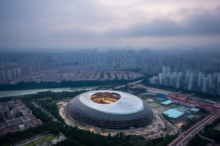 线条感城市建筑图片