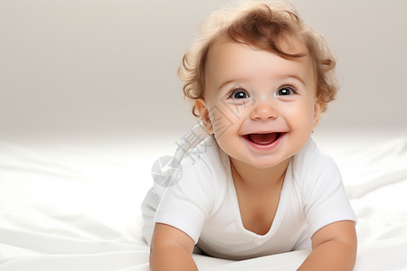 开心快乐的小婴儿图片