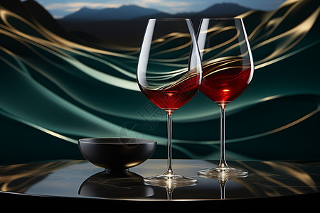 红葡萄酒的广告背景图片