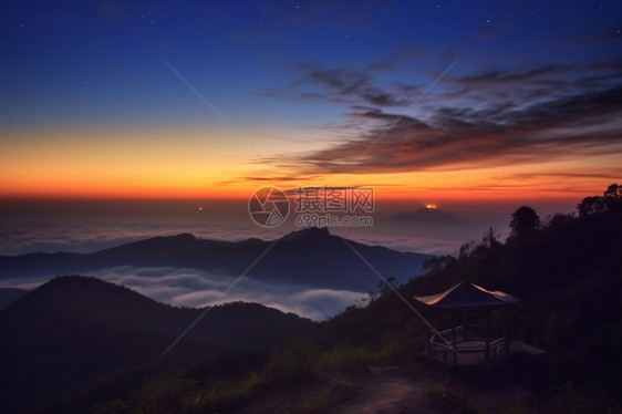 高山上的独特风景图片