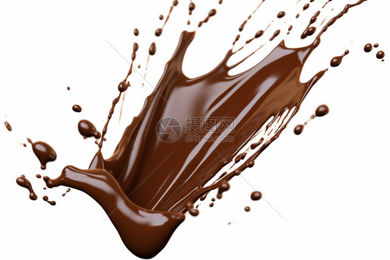飞溅的巧克力酱图片