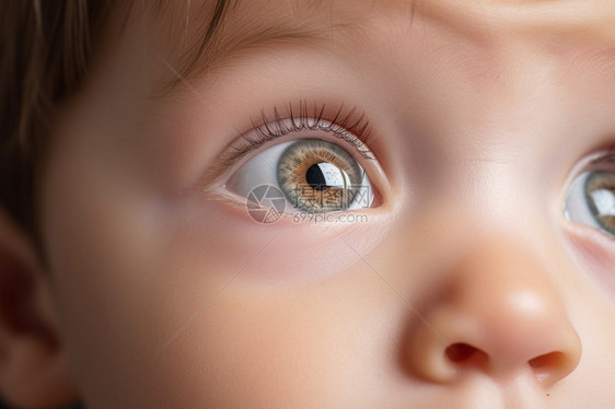 孩子美丽的大眼睛图片
