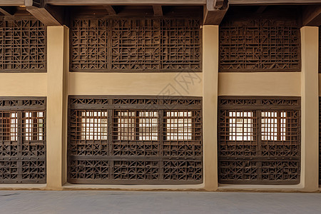 传统历史木质门窗图片