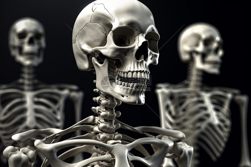 生物医学人体骨架概念图图片