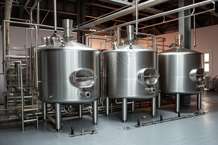 啤酒加工厂的设备图片