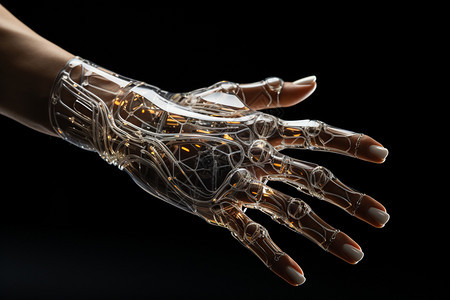 未来派科技手臂概念图图片