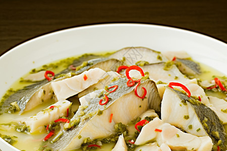 传统美食-酸菜鱼背景图片