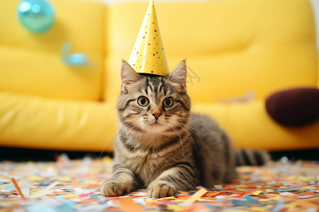 过生日的小猫咪高清图片