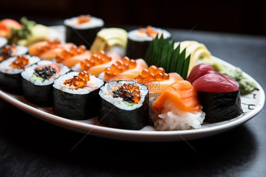 鱼籽的寿司图片