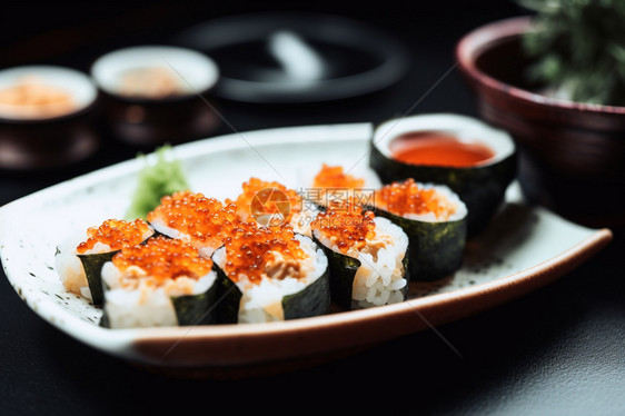 海鲜的寿司图片