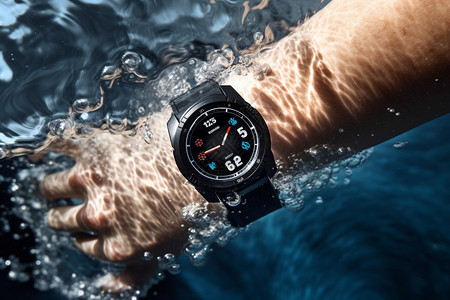 防水的手表游泳手表高清图片