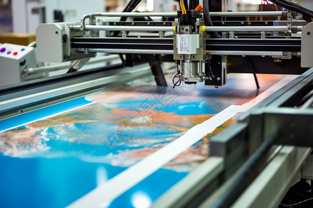 自动化的印刷机高清图片