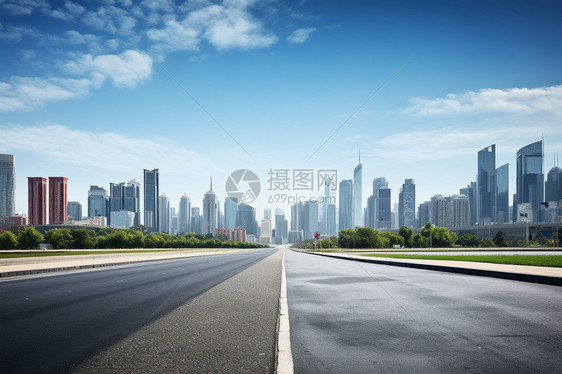 多车道的公路图片