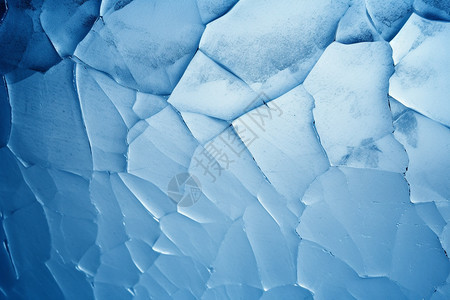 蓝色的冰面图片
