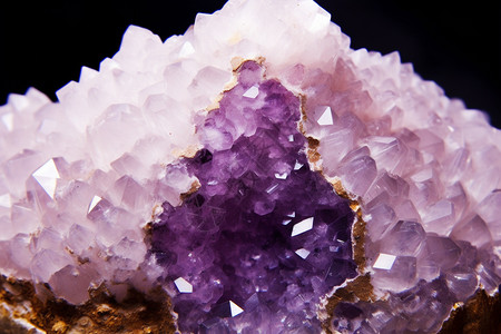 结构复杂的紫水晶图片