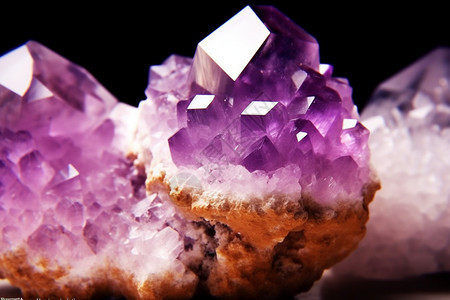 紫色的紫水晶图片