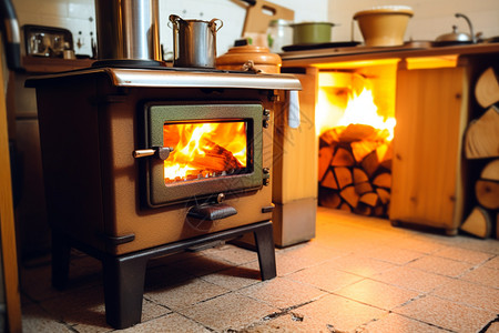 温暖的壁炉图片