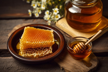 香甜的蜂蜜图片