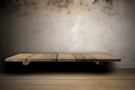 硬木的木板台面图片