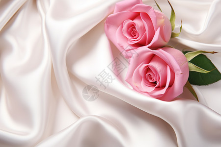 美丽的粉色玫瑰背景图片