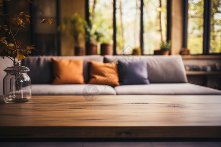 客厅的木质台面图片