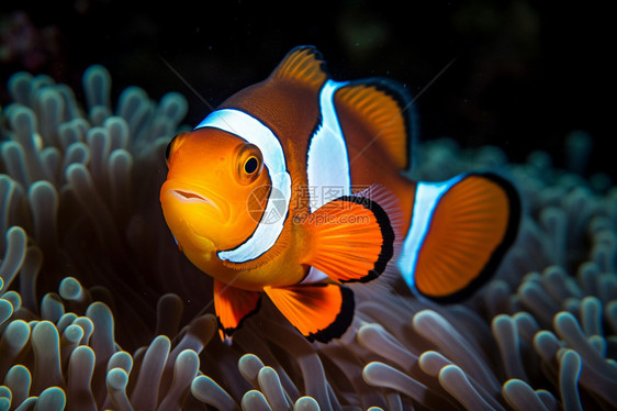 水族馆的小丑鱼图片