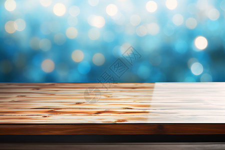 涂蜡了的木质桌子图片