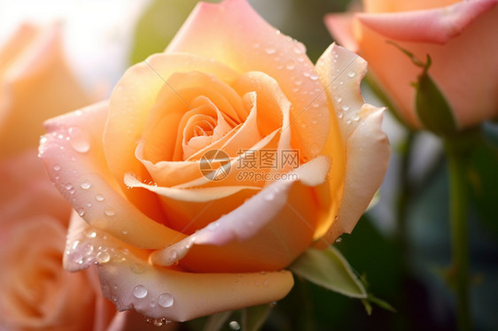 橙色的玫瑰花图片