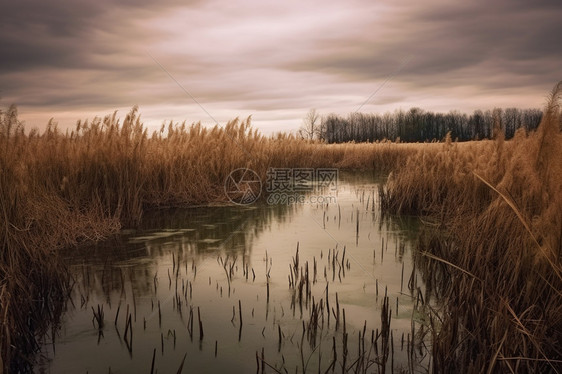 平静的湿地图片