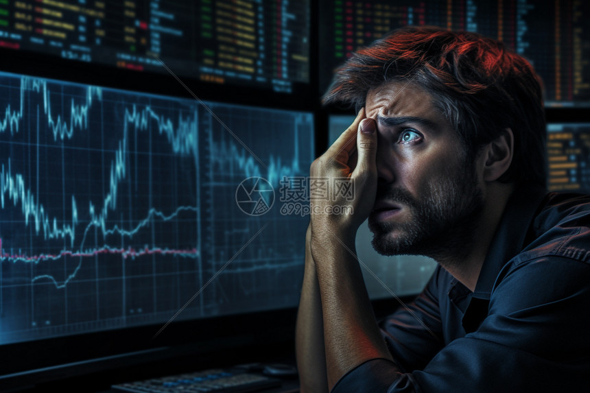 股票市场慌张的人员高清图片下载-正版图片600353486-摄图网