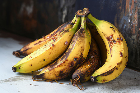 发霉的香蕉水果图片