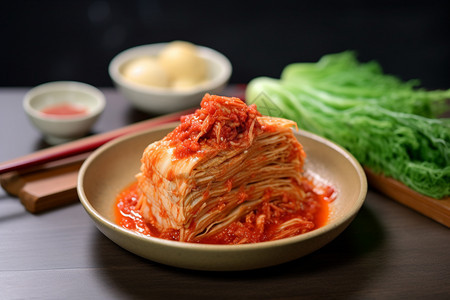 辛辣的韩式泡菜图片