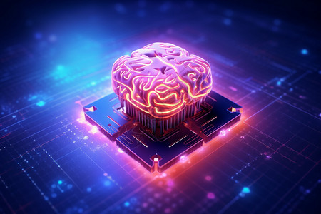 科技芯片大脑图片