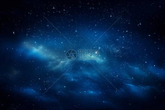 夜晚的星云图片