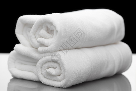 白色的浴巾图片
