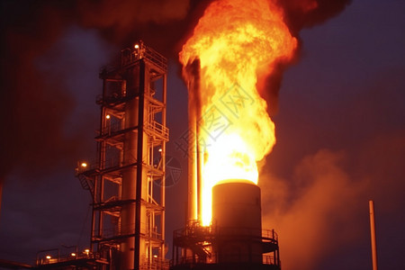 气化发电厂燃烧图片